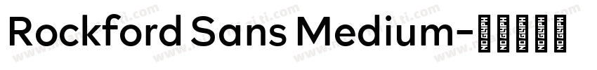 Rockford Sans Medium字体转换